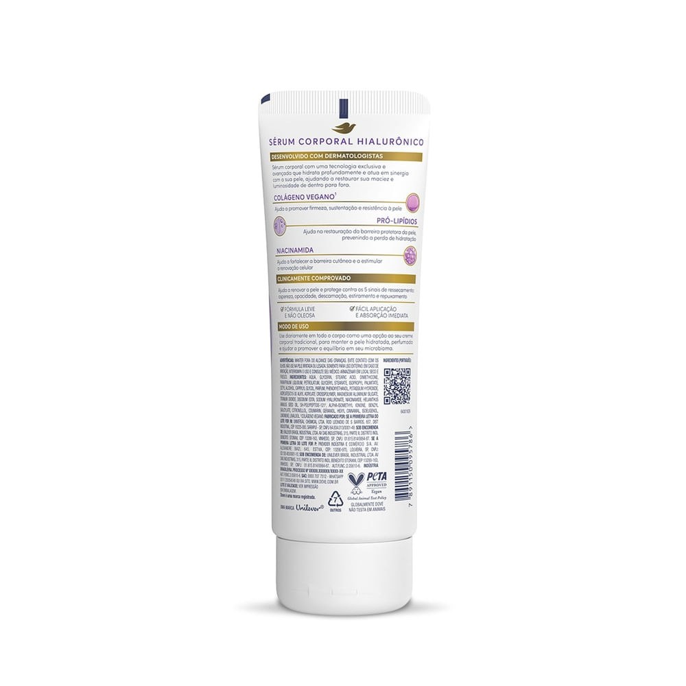 Sérum Corporal Dove com Ácido Hialurônico Dermo Renovador 180ml — imagem 2 | Drogaria Taveira