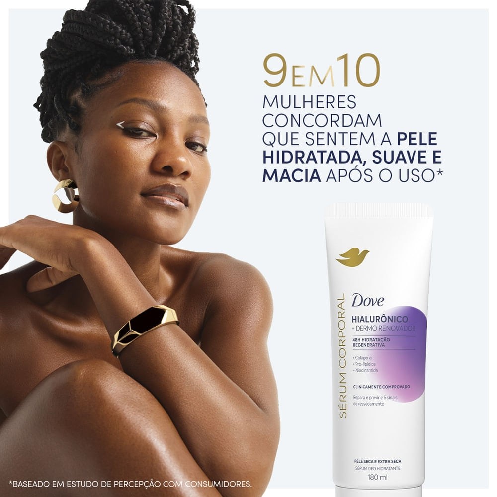 Sérum Corporal Dove com Ácido Hialurônico Dermo Renovador 180ml — imagem 3 | Drogaria Taveira