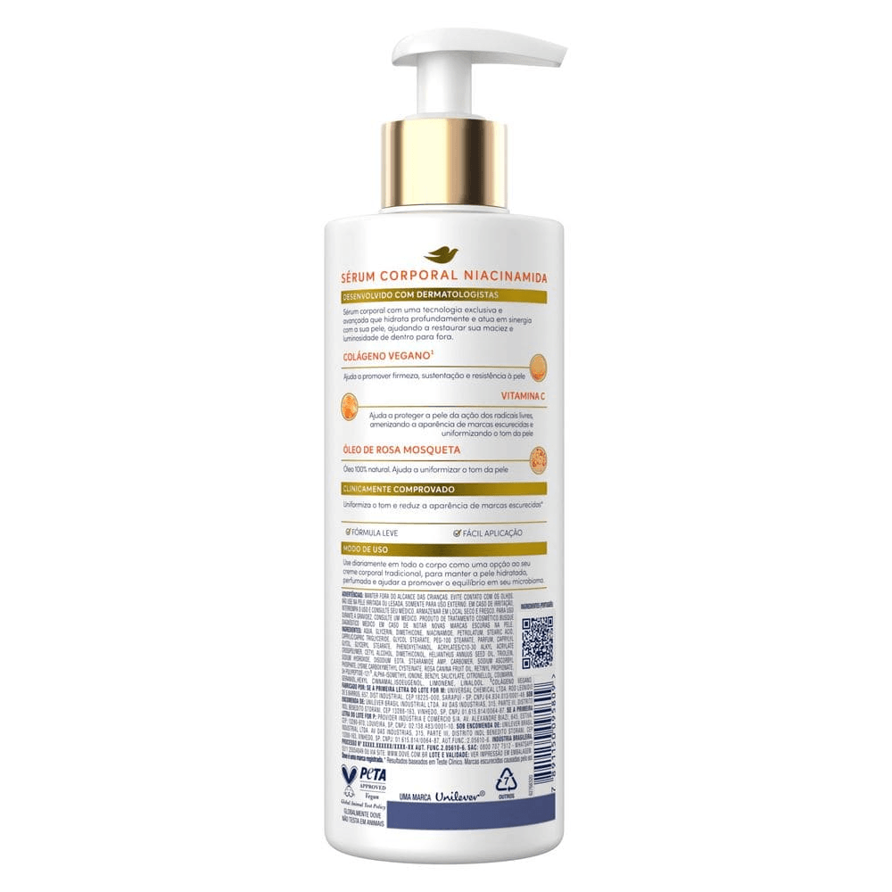Sérum Corporal Dove com Niacinamida Uniformizador 380ml — imagem 2 | Drogaria Taveira