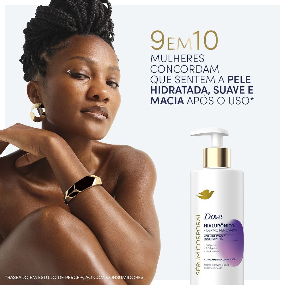 Sérum Corporal Dove Hialurônico + Dermo Renovador 380ml — imagem 3 | Drogaria Taveira
