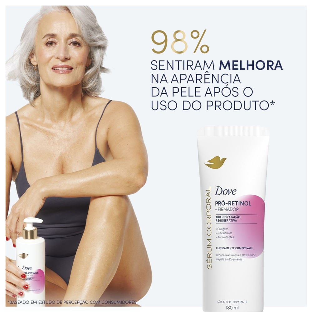 Sérum Corporal Dove Hidratante com Pró-Retinol Firmador 180ml — imagem 4 | Drogaria Taveira