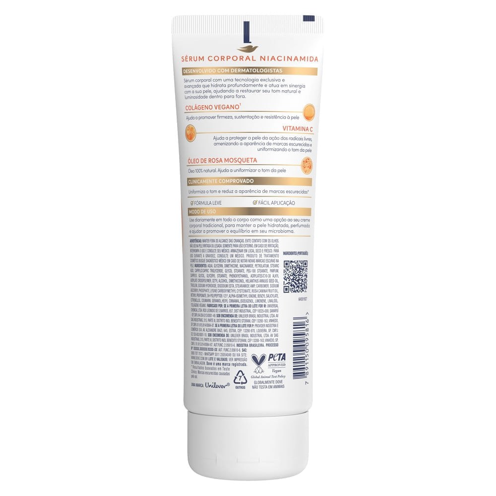 Sérum Corporal Dove Uniformizador com Niacinamida 180ml — imagem 3 | Drogaria Taveira