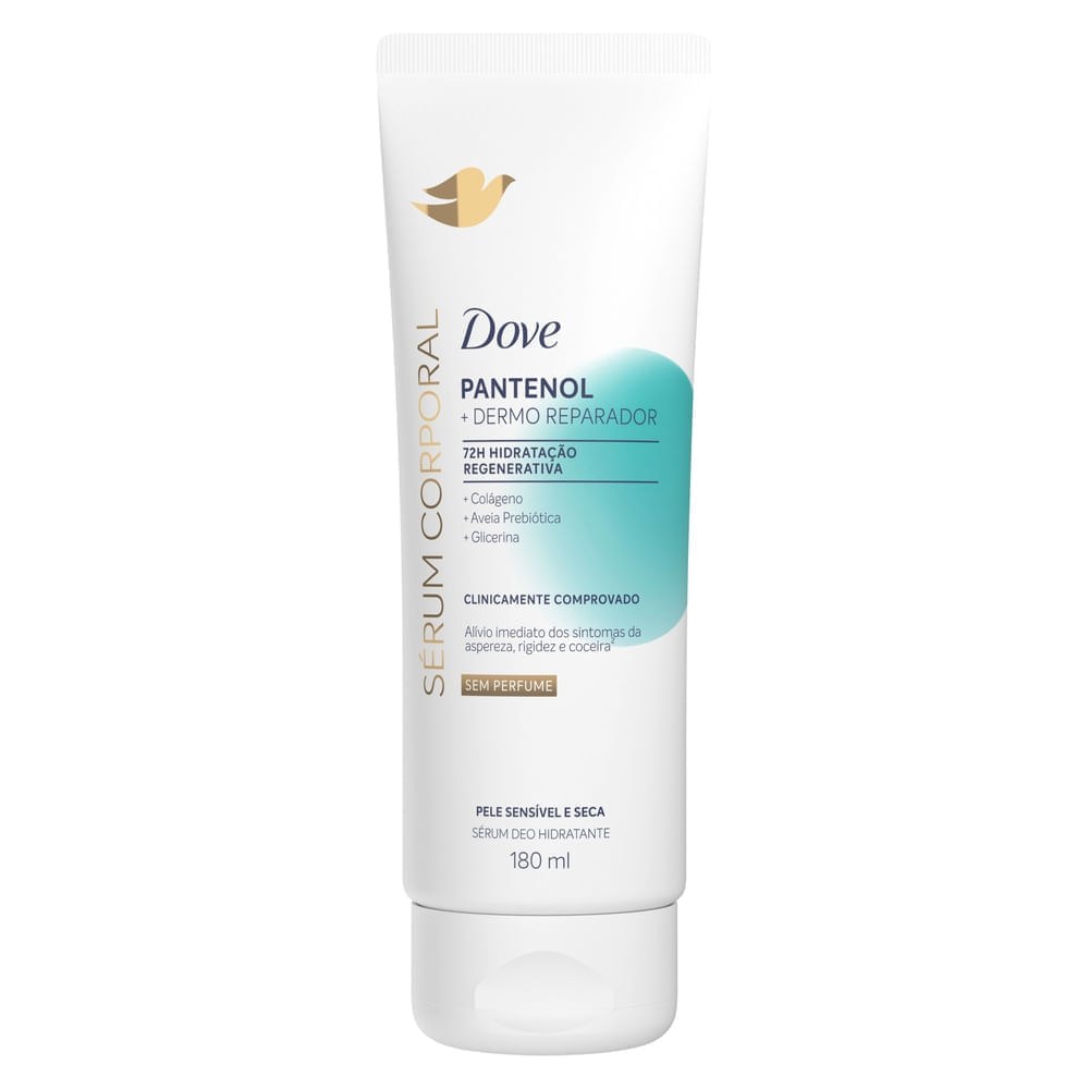 Sérum Dove Hidratante Corporal sem Perfume Pantenol + Dermo Reparador 180ml — imagem 2 | Drogaria Taveira