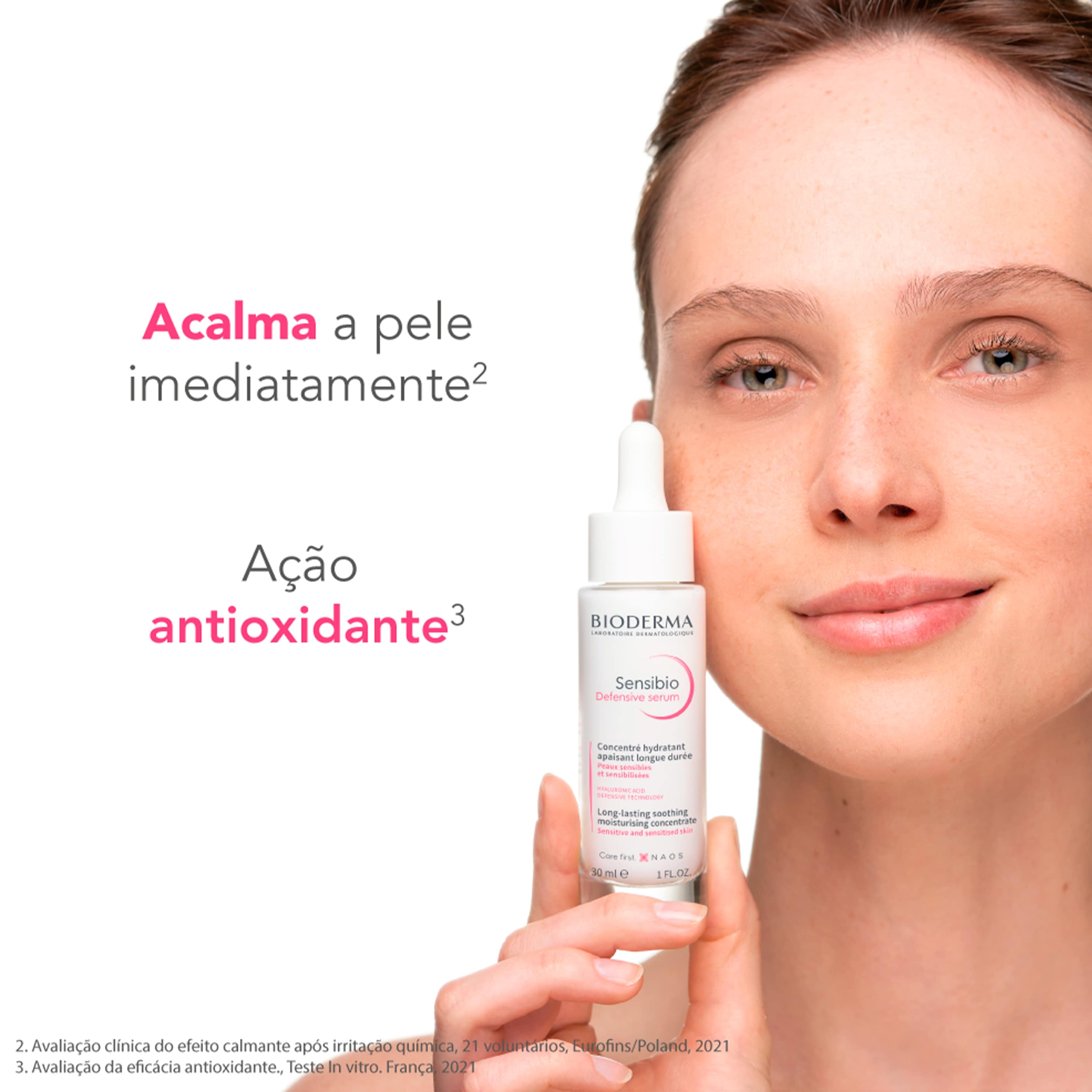 Sérum Facial Bioderma Sensibio Defensive Calmante Anti Idade 30ml — imagem 3 | Drogaria Taveira