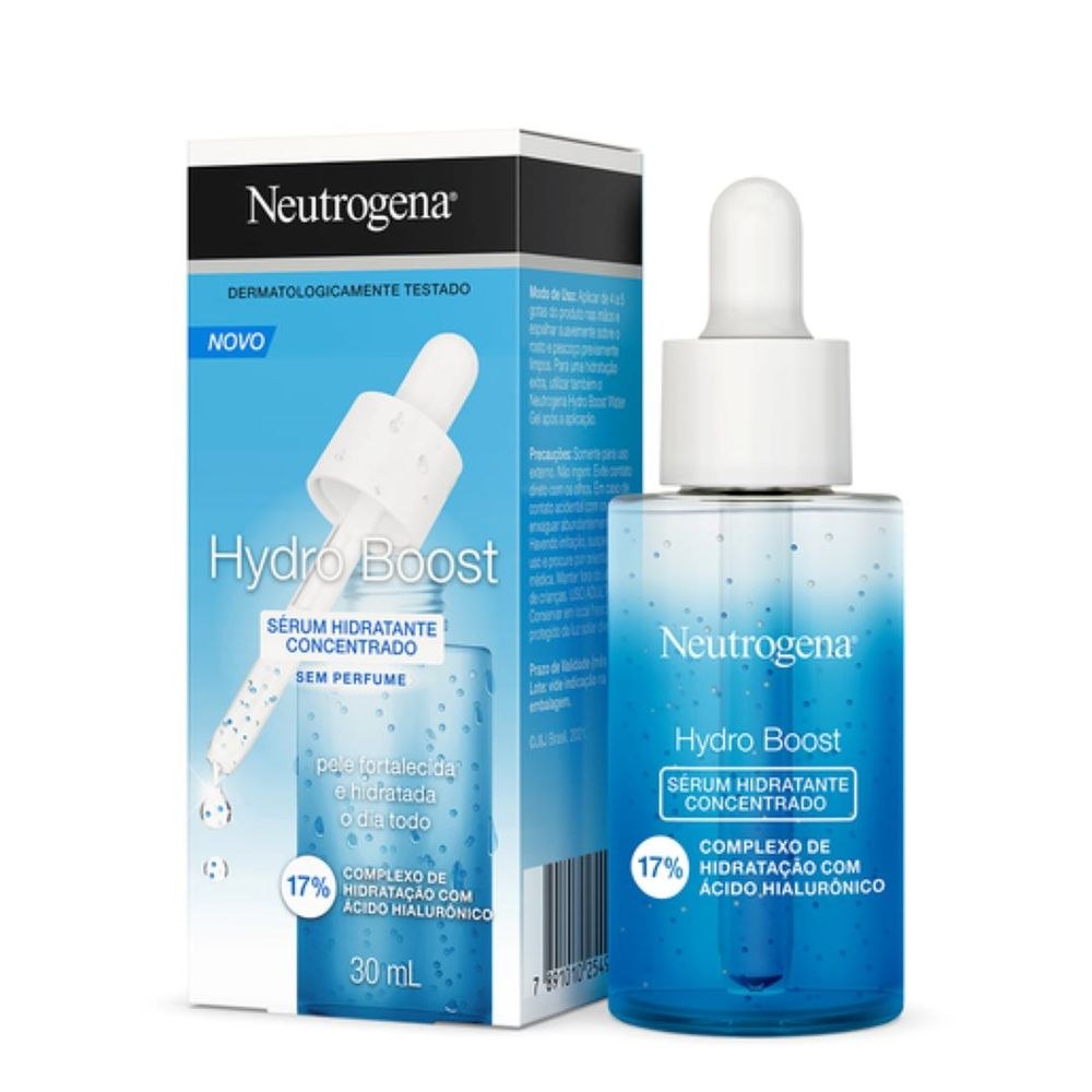 Sérum Facial Neutrogena Hydro Boost Hidratante Concentrado com Ácido Hialurônico 30ml — imagem 2 | Drogaria Taveira