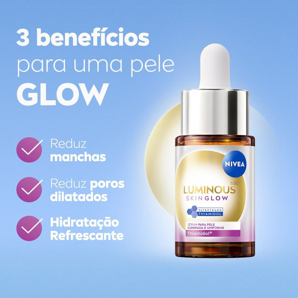 Sérum Facial Nivea Luminous 630 Skin Glow 15ml — imagem 4 | Drogaria Taveira