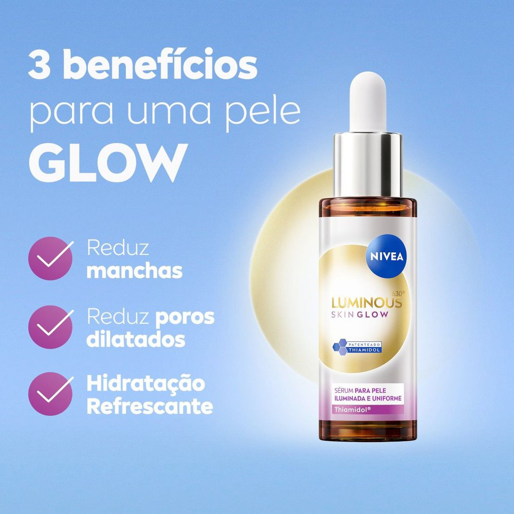 Sérum Facial Nivea Luminous 630 Skin Glow 30ml — imagem 4 | Drogaria Taveira