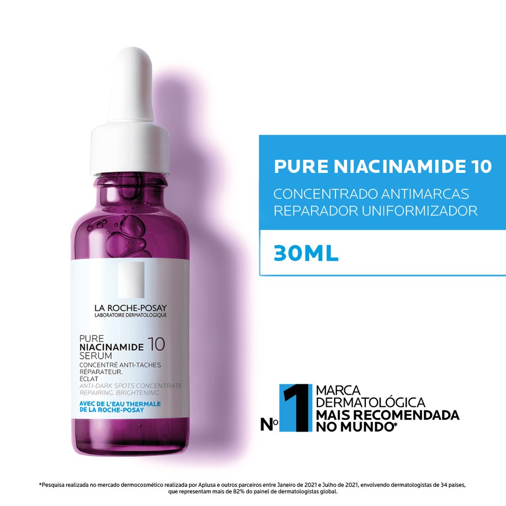 Sérum La Roche-Posay Pure Niacinamide 10 Antimarcas com Ácido Hialurônico 30ml — imagem 4 | Drogaria Taveira