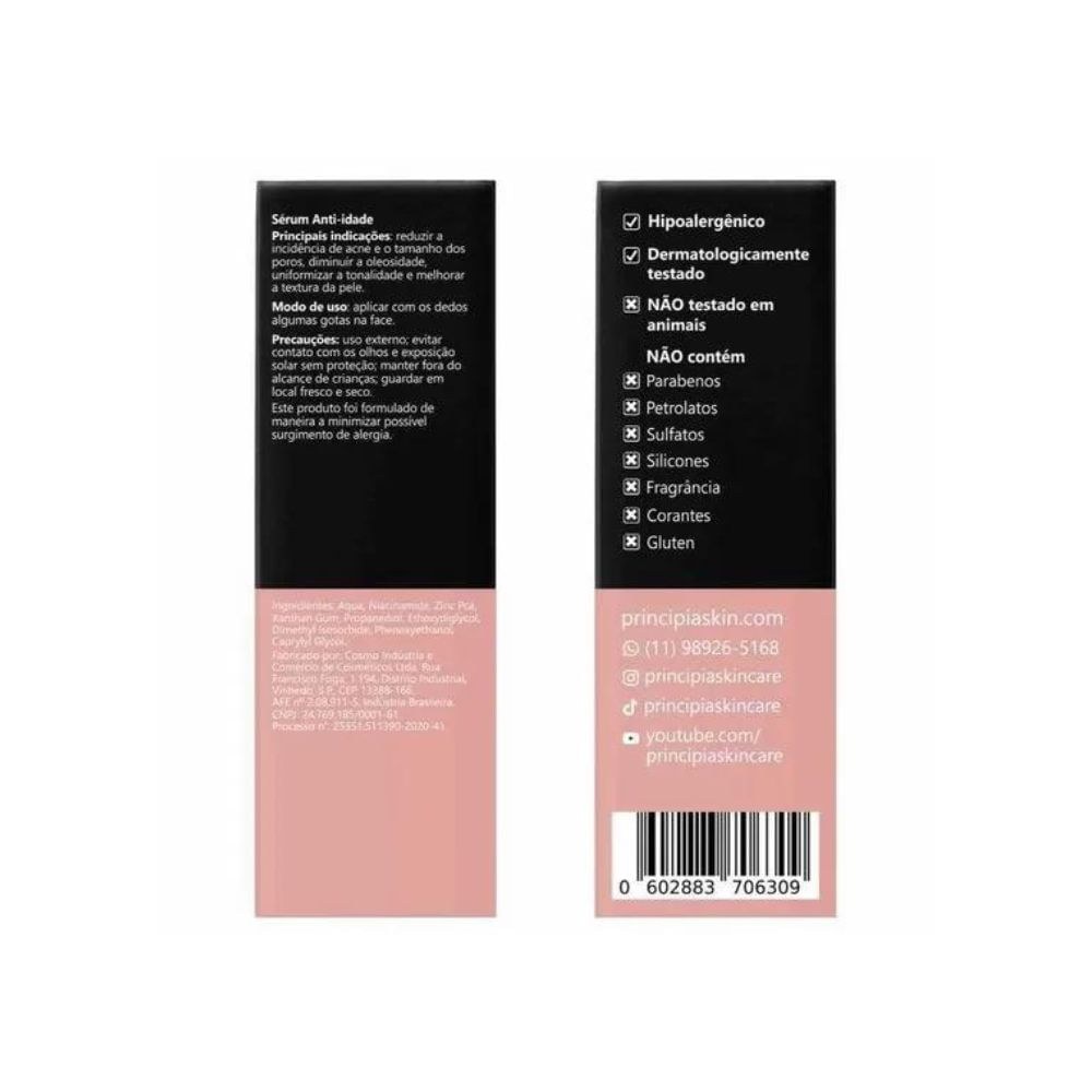 Sérum Principia NC-10 com 10% Niacinamida e 1% Zinco 30ml — imagem 3 | Drogaria Taveira