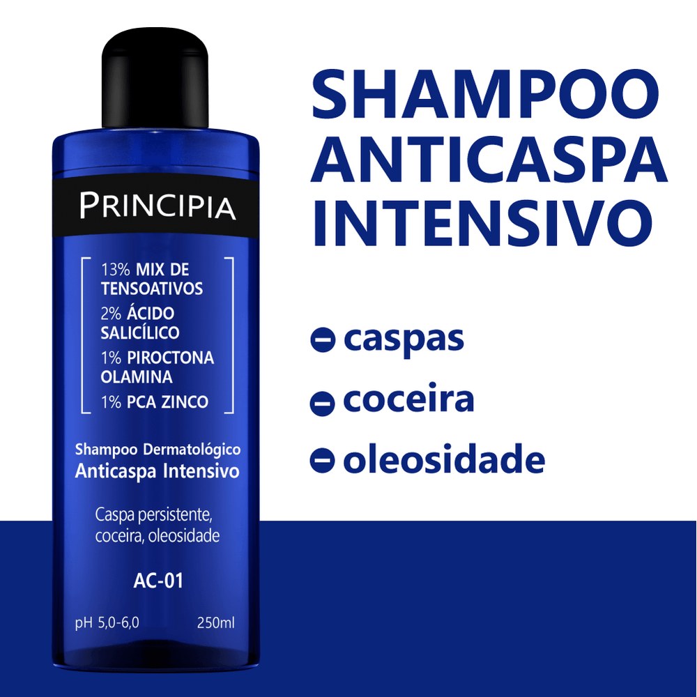 Shampoo Anticaspa Principia AC-01 Dermatológico 250ml — imagem 3 | Drogaria Taveira