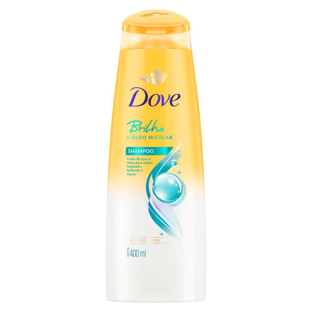 Shampoo Dove Brilho + Óleo Micelar 400ml — imagem 2 | Drogaria Taveira