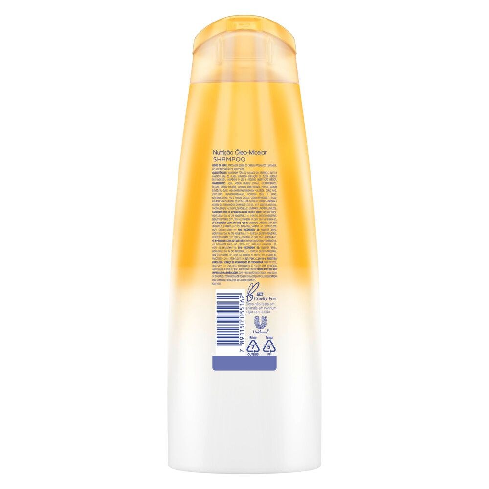 Shampoo Dove Brilho + Óleo Micelar 400ml — imagem 4 | Drogaria Taveira