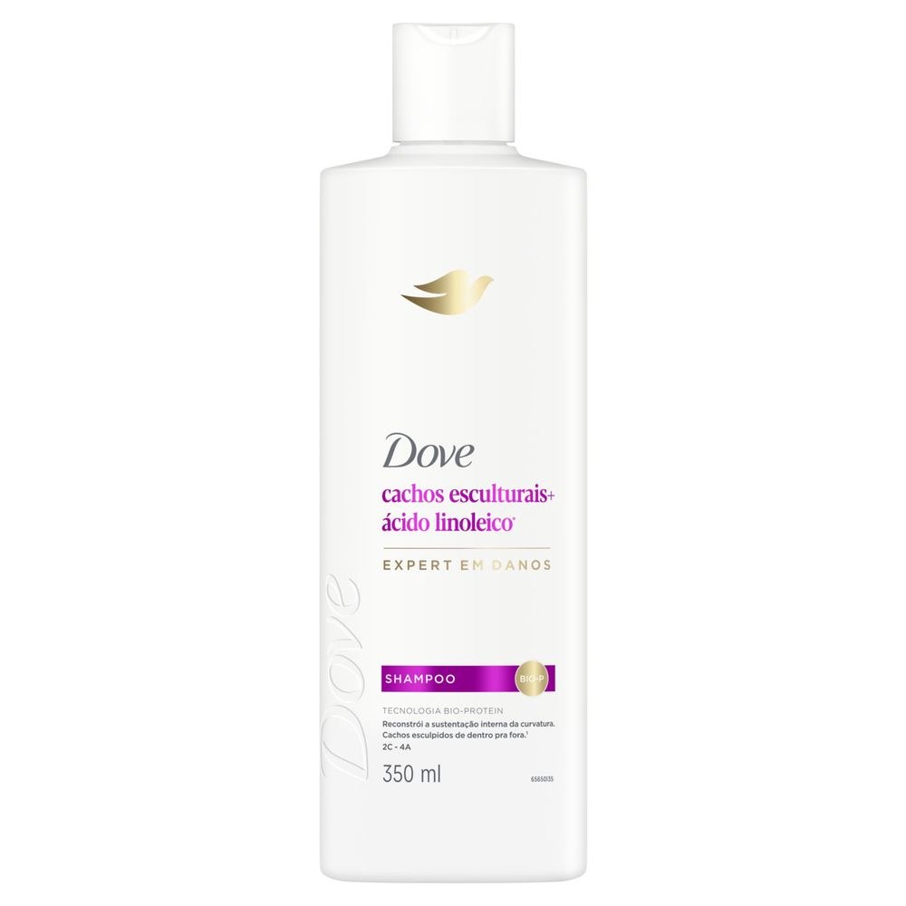 Shampoo Dove Cachos Esculturais + Ácido Linoleico 350ml — imagem 2 | Drogaria Taveira