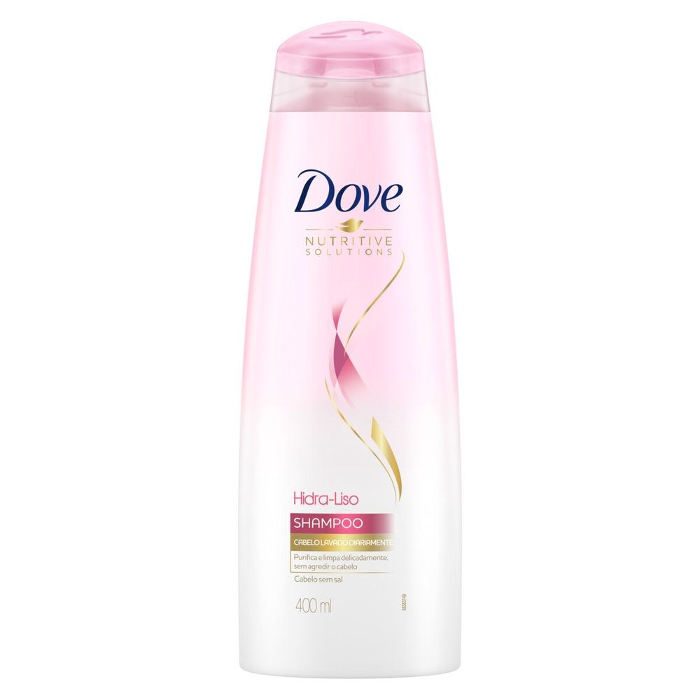 Shampoo Dove Hidra-Liso + Hialurônico 400ml — imagem 2 | Drogaria Taveira
