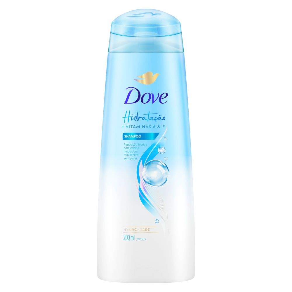 Shampoo Dove Hidratação + Vitamina A & E 200ml — imagem 2 | Drogaria Taveira