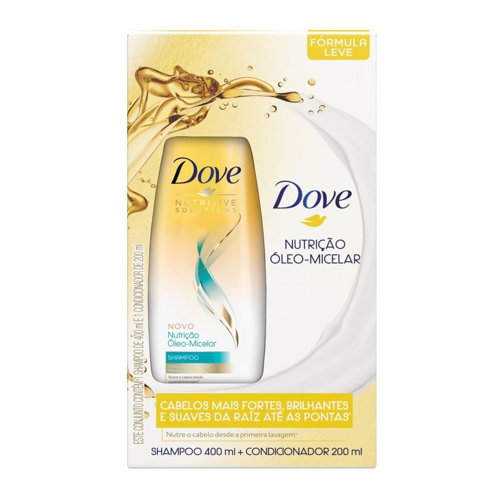 Shampoo Dove Oleo Micelar 400ml+condicionador Dove Oleo Micelar 200ml — imagem 3 | Drogaria Taveira