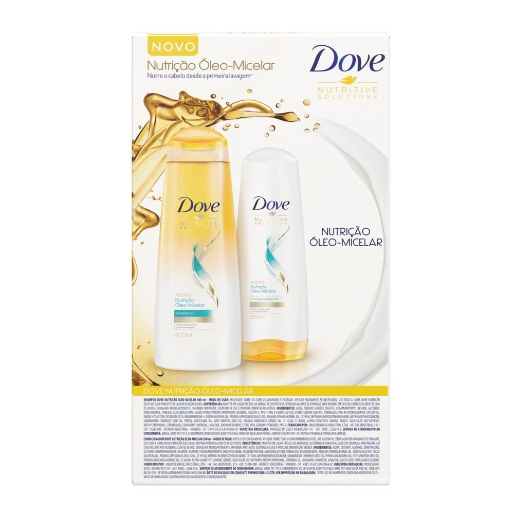 Shampoo Dove Oleo Micelar 400ml+condicionador Dove Oleo Micelar 200ml — imagem 4 | Drogaria Taveira