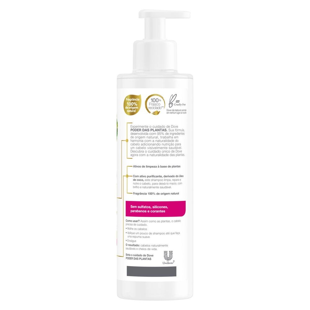 Shampoo Dove Poder das Plantas Nutrição + Gerânio 300ml — imagem 3 | Drogaria Taveira