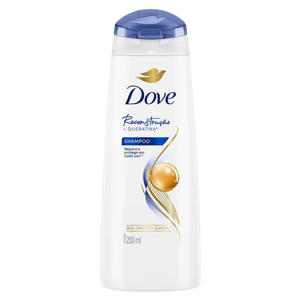 Shampoo Dove Reconstrução + Queratina 200ml — imagem 2 | Drogaria Taveira