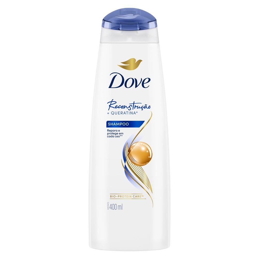 Shampoo Dove Reconstrução + Queratina 400ml — imagem 2 | Drogaria Taveira