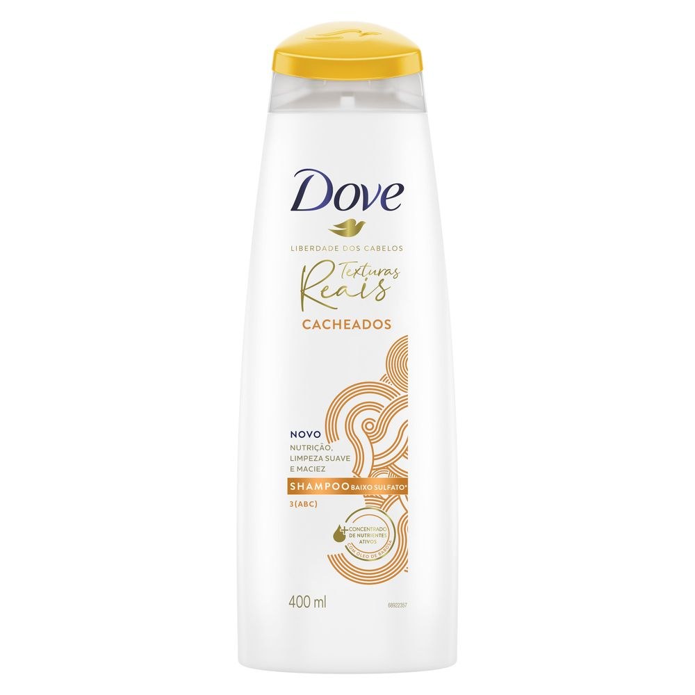 Shampoo Dove Texturas Reais Cacheados 400ml — imagem 3 | Drogaria Taveira