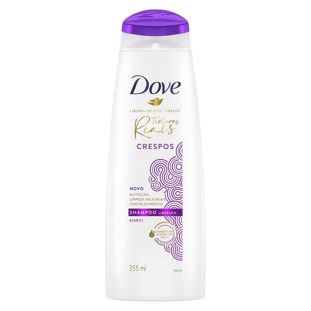 Shampoo Dove Texturas Reais Crespos 355ml — imagem 3 | Drogaria Taveira