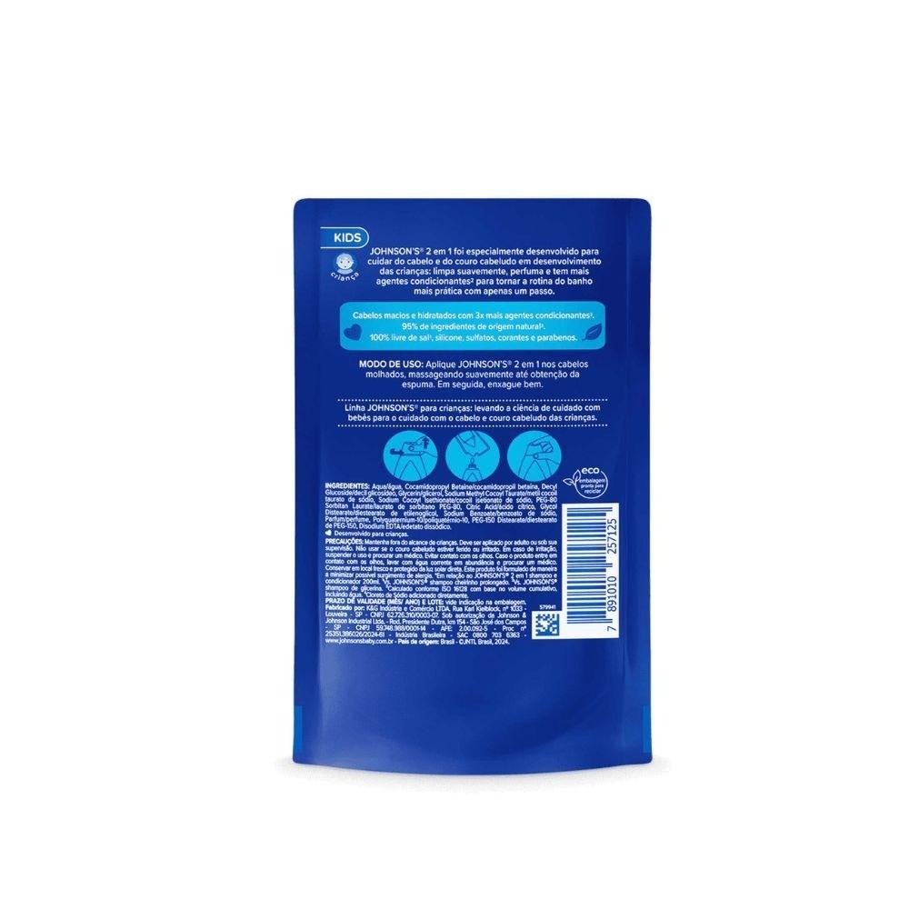 Shampoo e Condicionador Infantil Johnson's Baby 2 em 1 180ml — imagem 2 | Drogaria Taveira