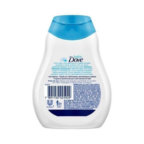 Shampoo Infantil Baby Dove Hidratação Enriquecida 200ml — imagem 2 | Drogaria Taveira