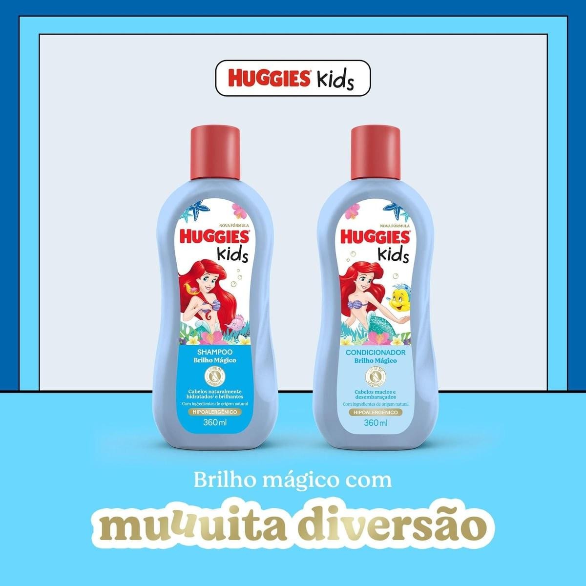 Shampoo Infantil Huggies Kids Brilho Mágico 360ml — imagem 3 | Drogaria Taveira