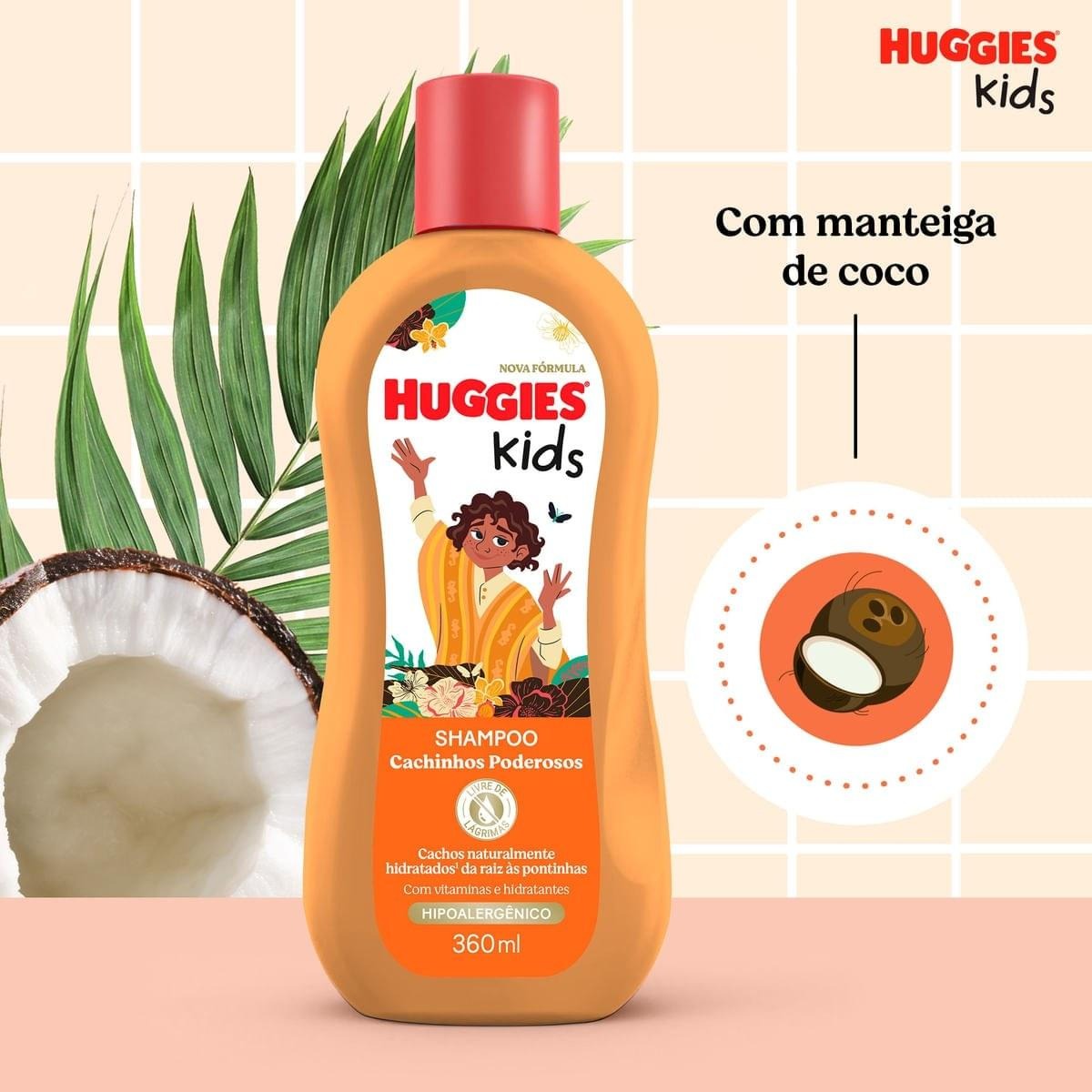 Shampoo Infantil Huggies Kids Cachinhos Poderosos 360ml — imagem 3 | Drogaria Taveira