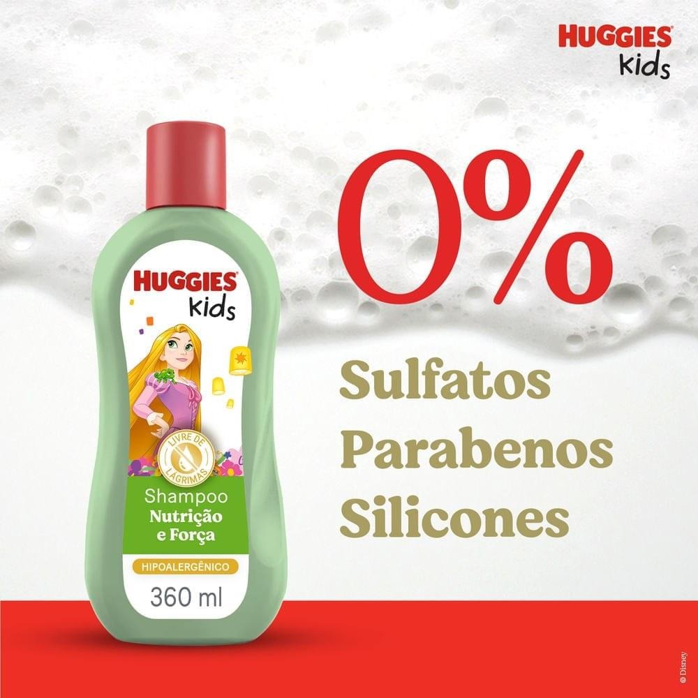 Shampoo Infantil Huggies Kids Nutrição e Força 360ml — imagem 4 | Drogaria Taveira