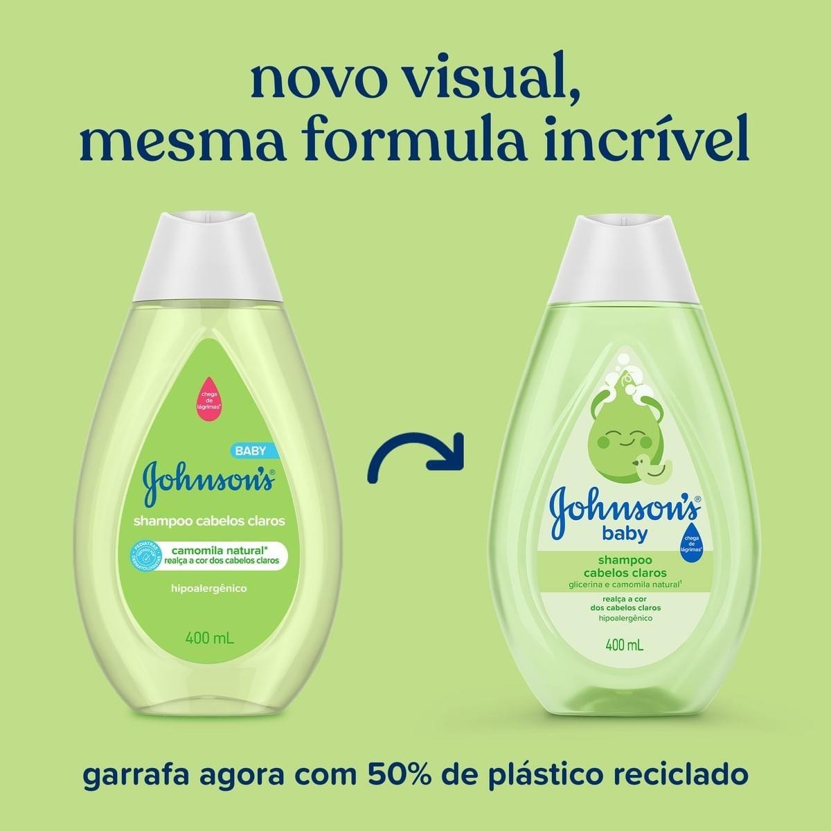 Shampoo Infantil Johnson's Baby Cabelos Claros Camomila 400ml — imagem 4 | Drogaria Taveira