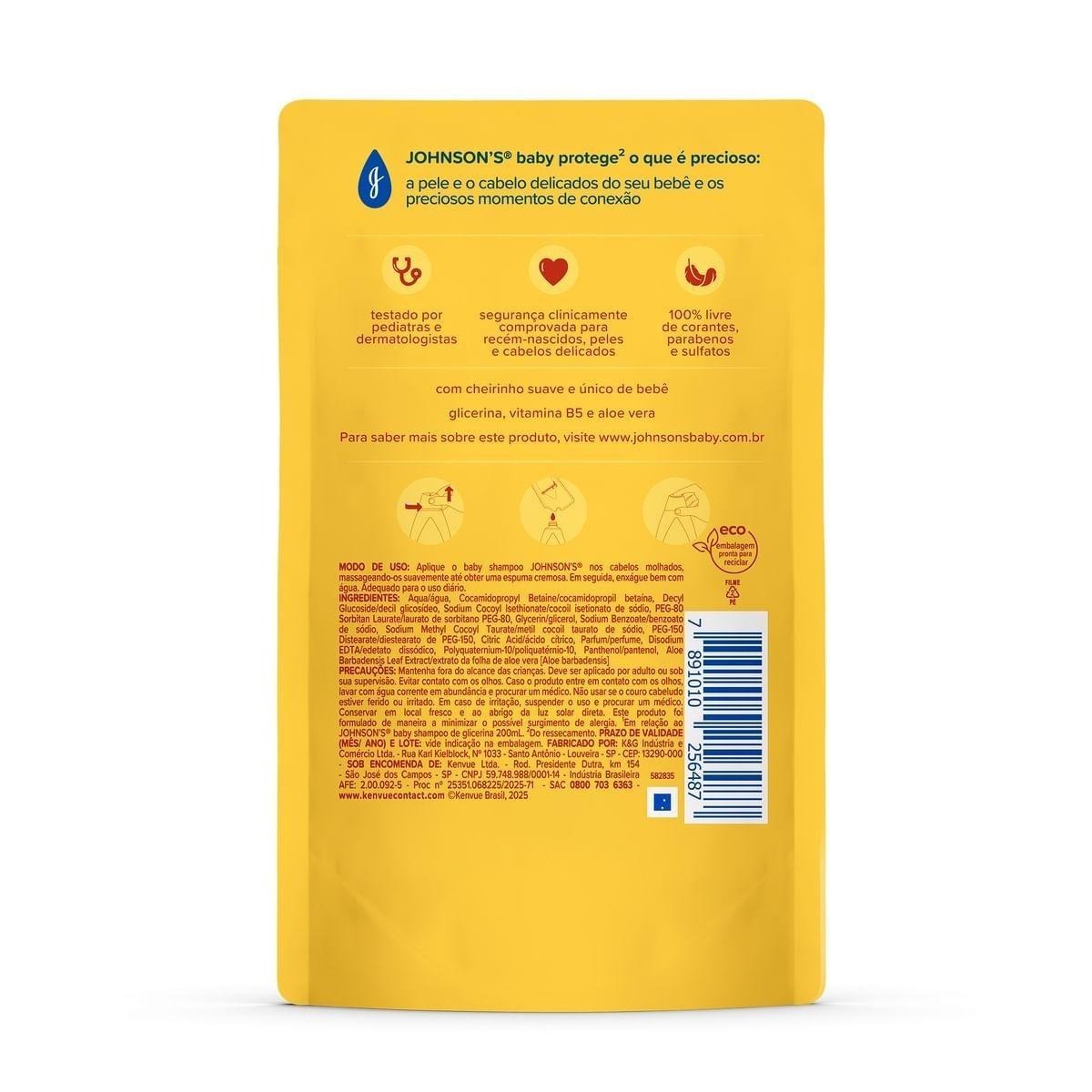 Shampoo Infantil Johnson's Baby Chega de Lágrimas Glicerina 180ml — imagem 2 | Drogaria Taveira