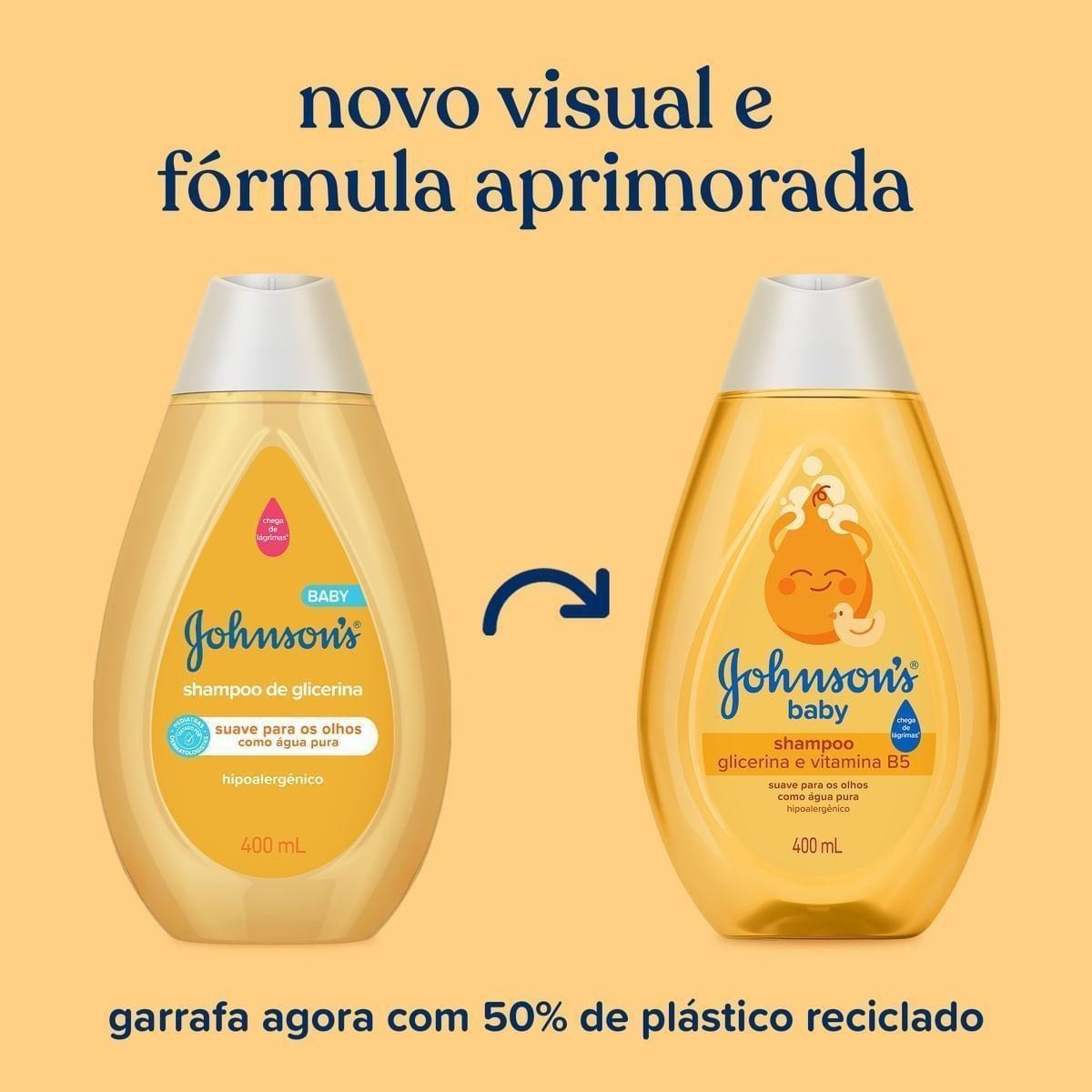 Shampoo Infantil Johnson's Baby Chega de Lágrimas Regular 400ml — imagem 4 | Drogaria Taveira
