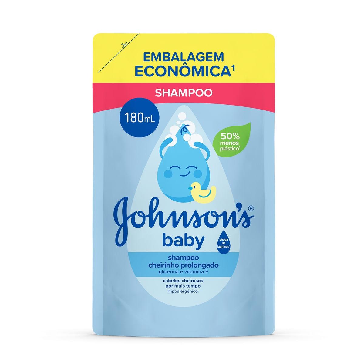 Shampoo Infantil Johnson's Baby Cheirinho Prolongado Refil 180ml — imagem 3 | Drogaria Taveira