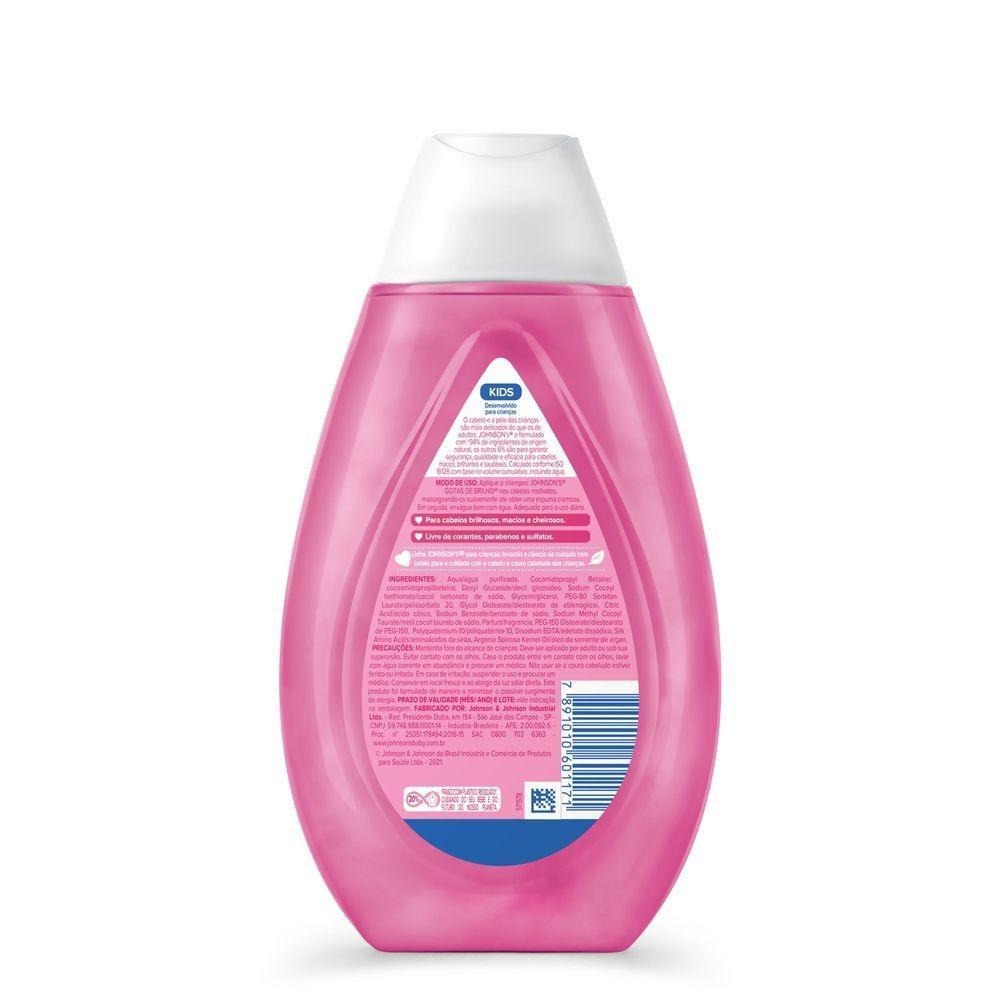 Shampoo Infantil Johnson's Baby Gotas de Brilho 400ml — imagem 4 | Drogaria Taveira