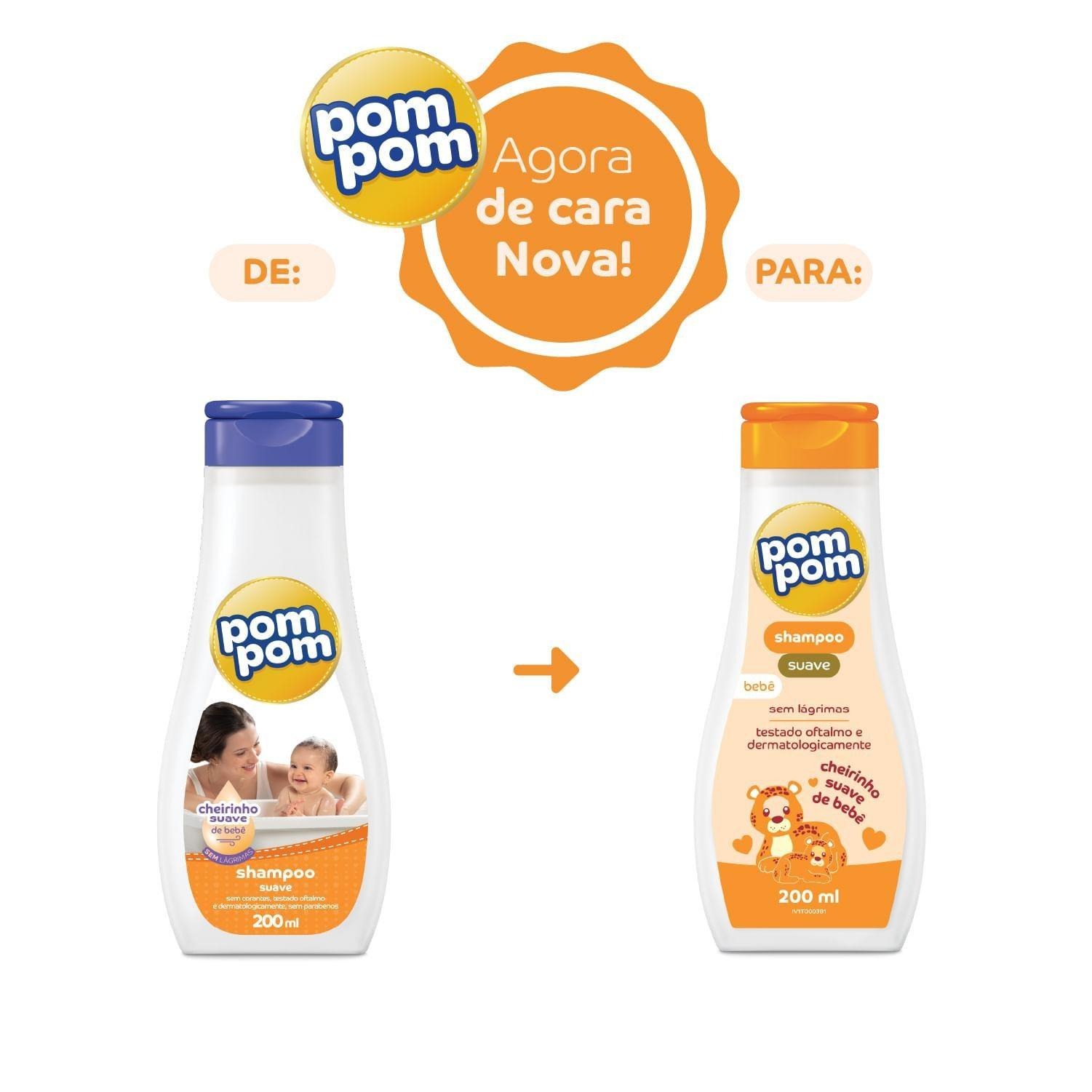 Shampoo Infantil Pom Pom Suave 200ml — imagem 3 | Drogaria Taveira