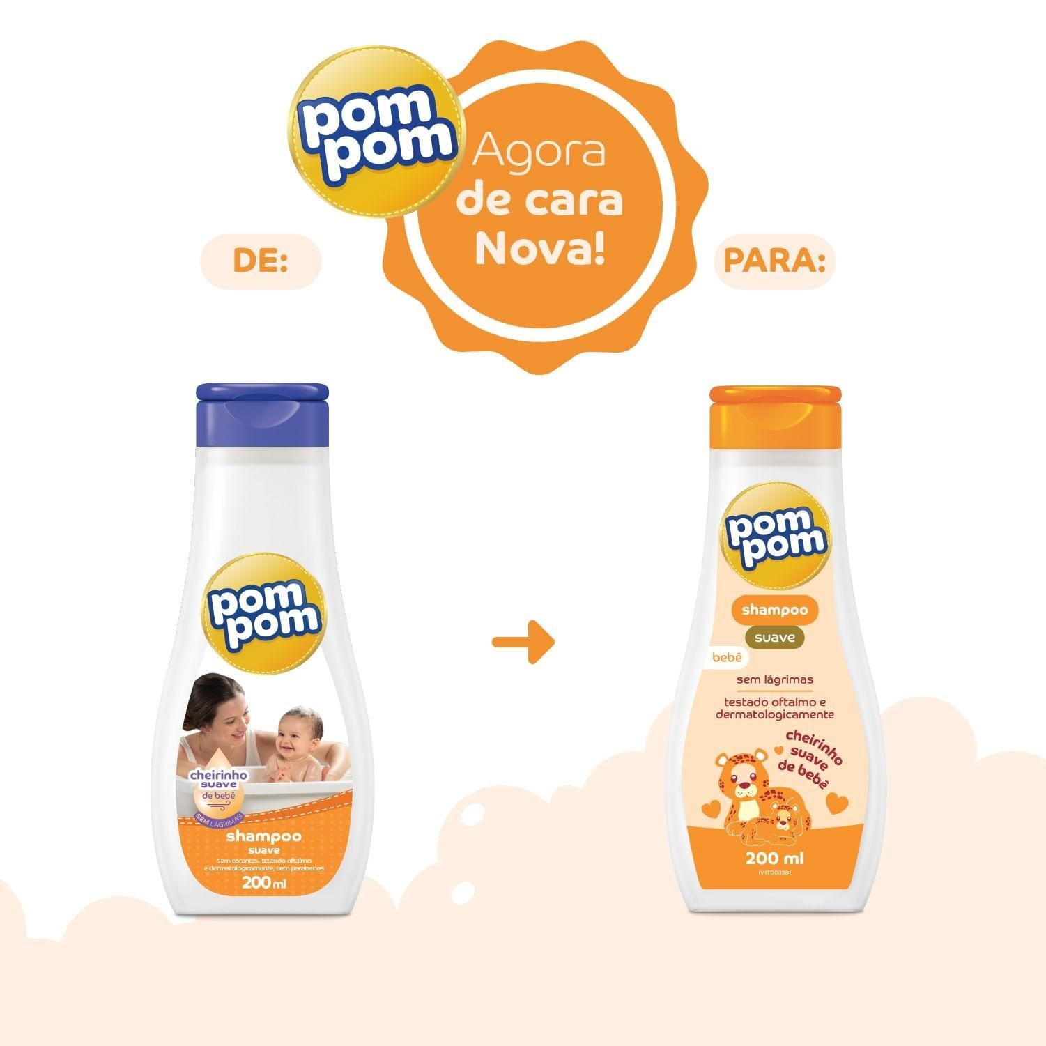 Shampoo Infantil Pom Pom Suave 200ml — imagem 4 | Drogaria Taveira