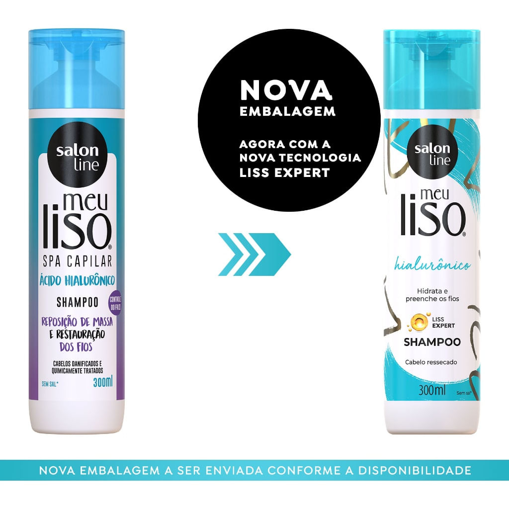 Shampoo Meu Liso Spa Capilar - Ácido Hialurônico 300ml — imagem 4 | Drogaria Taveira