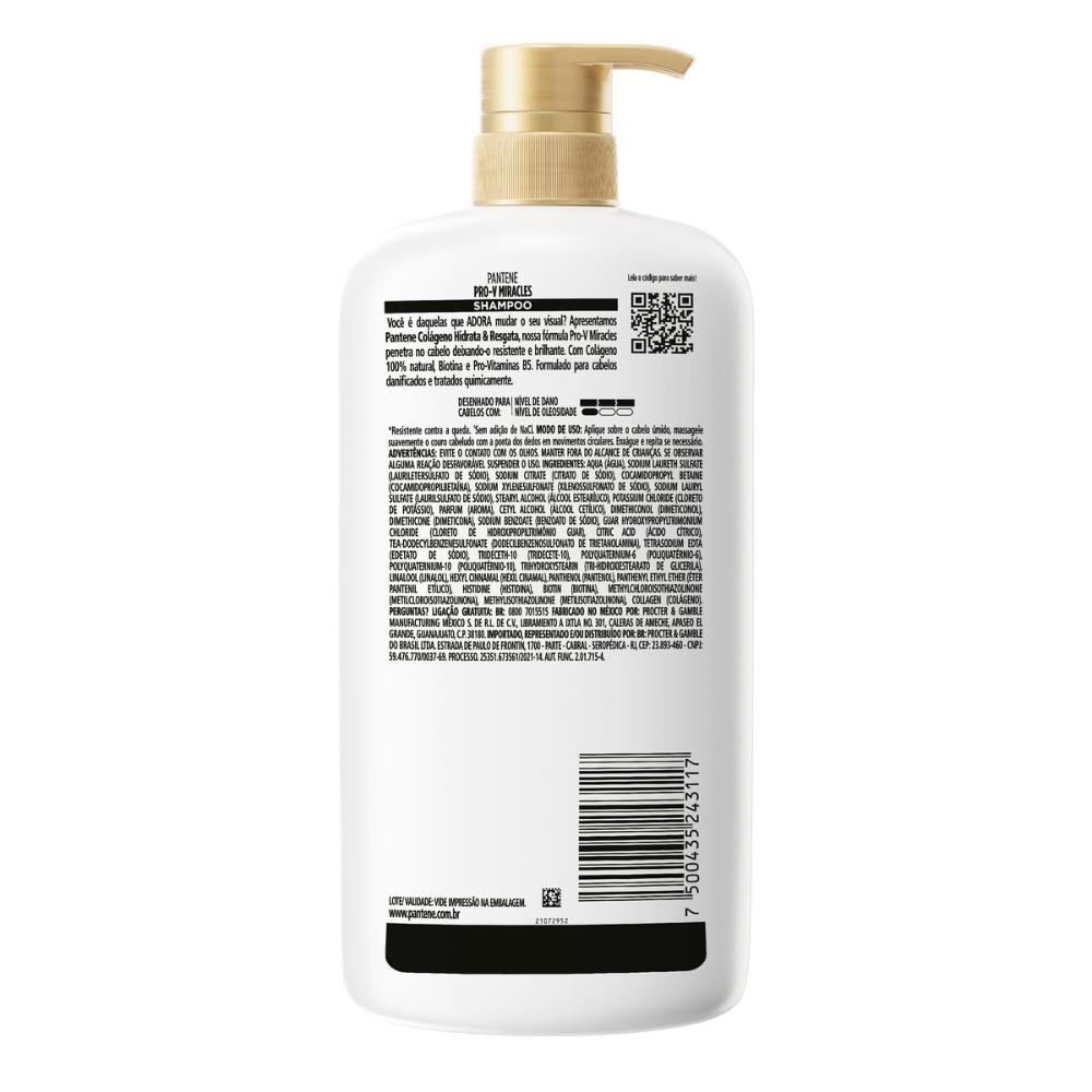 Shampoo Pantene Colágeno - 1L — imagem 3 | Drogaria Taveira