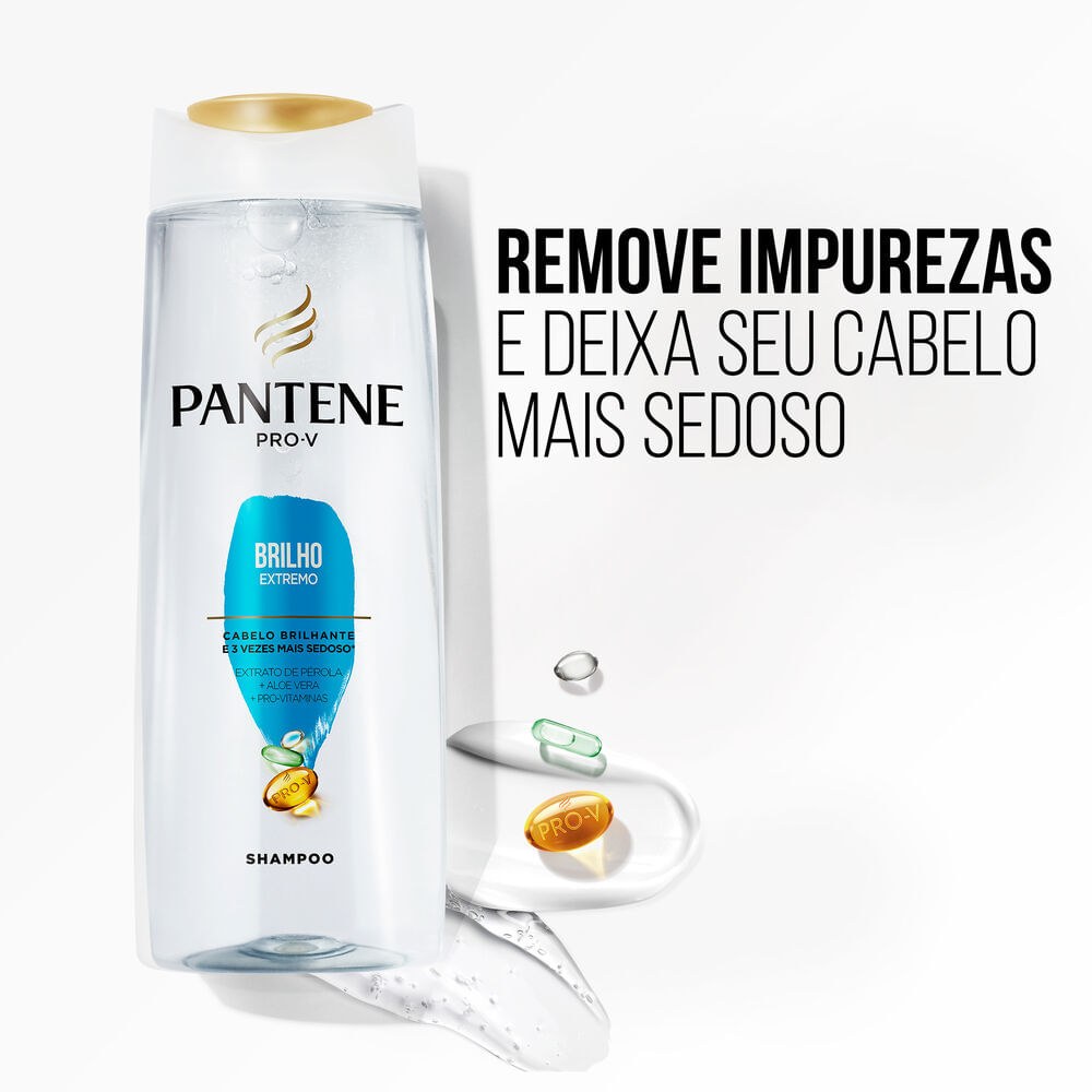 Shampoo Pantene Pro-V Brilho Extremo 400ml — imagem 2 | Drogaria Taveira