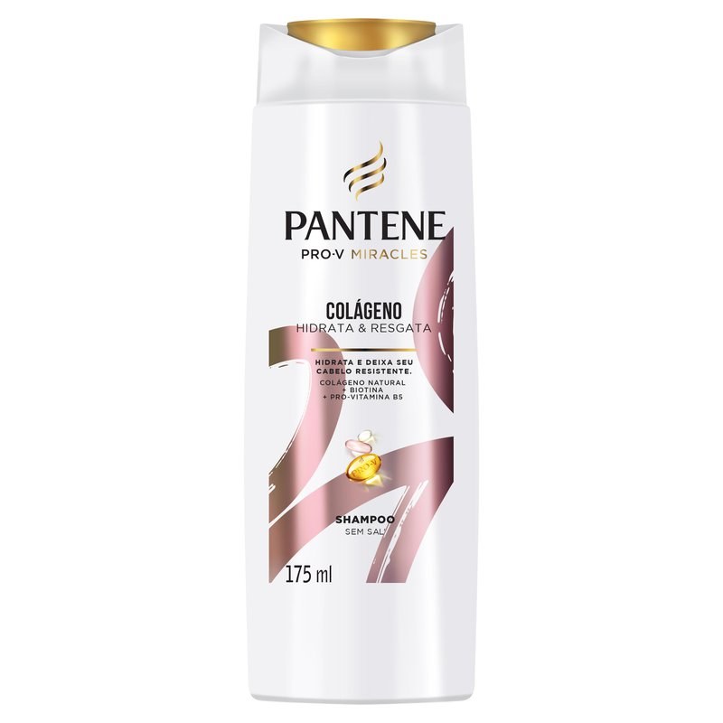 Shampoo Pantene Pro-V Colágeno Hidrata & Resgata 175ml — imagem 3 | Drogaria Taveira