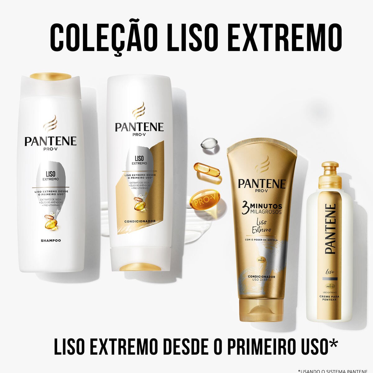 Shampoo Pantene Pro-V Liso Extremo 175ml — imagem 3 | Drogaria Taveira