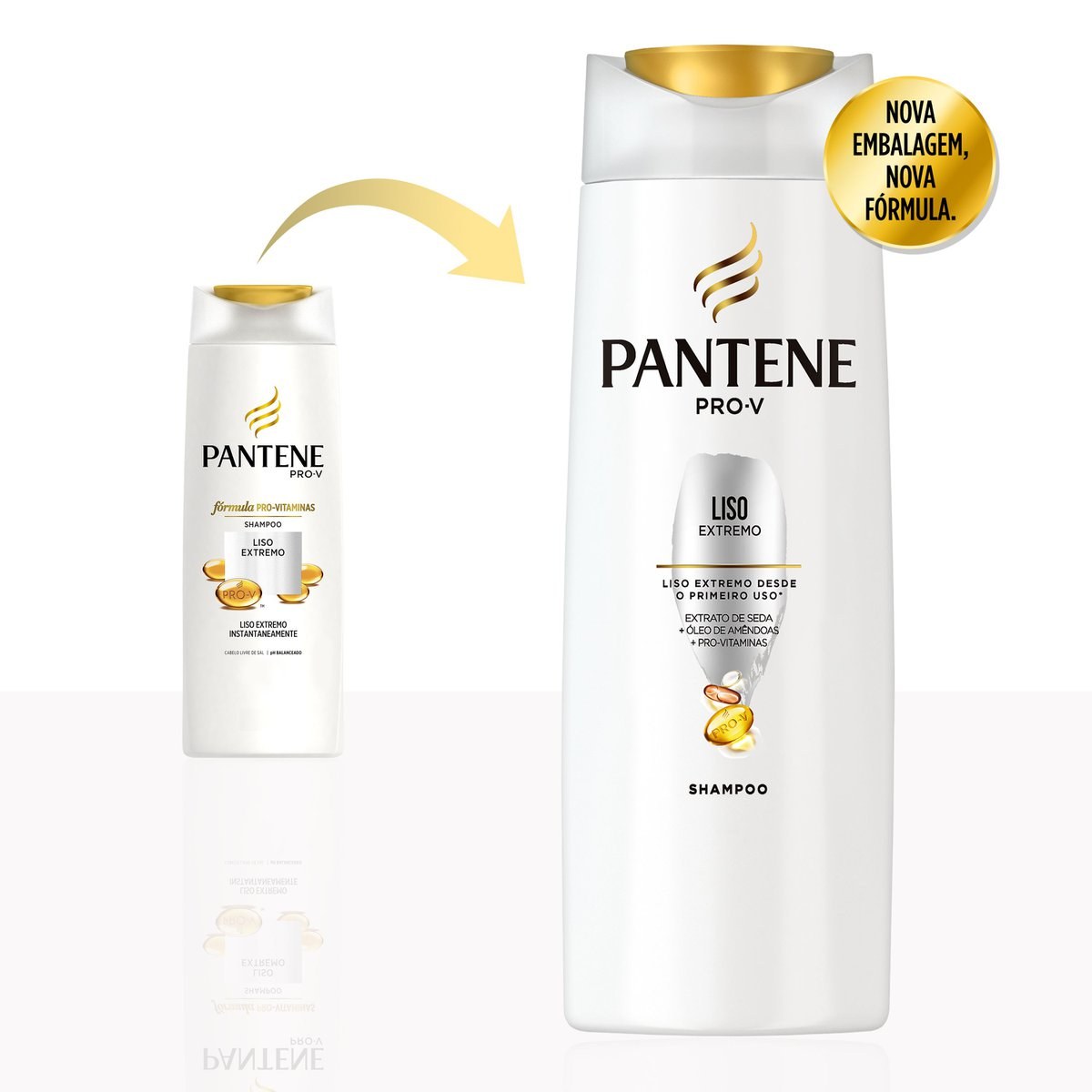 Shampoo Pantene Pro-V Liso Extremo 400ml — imagem 3 | Drogaria Taveira