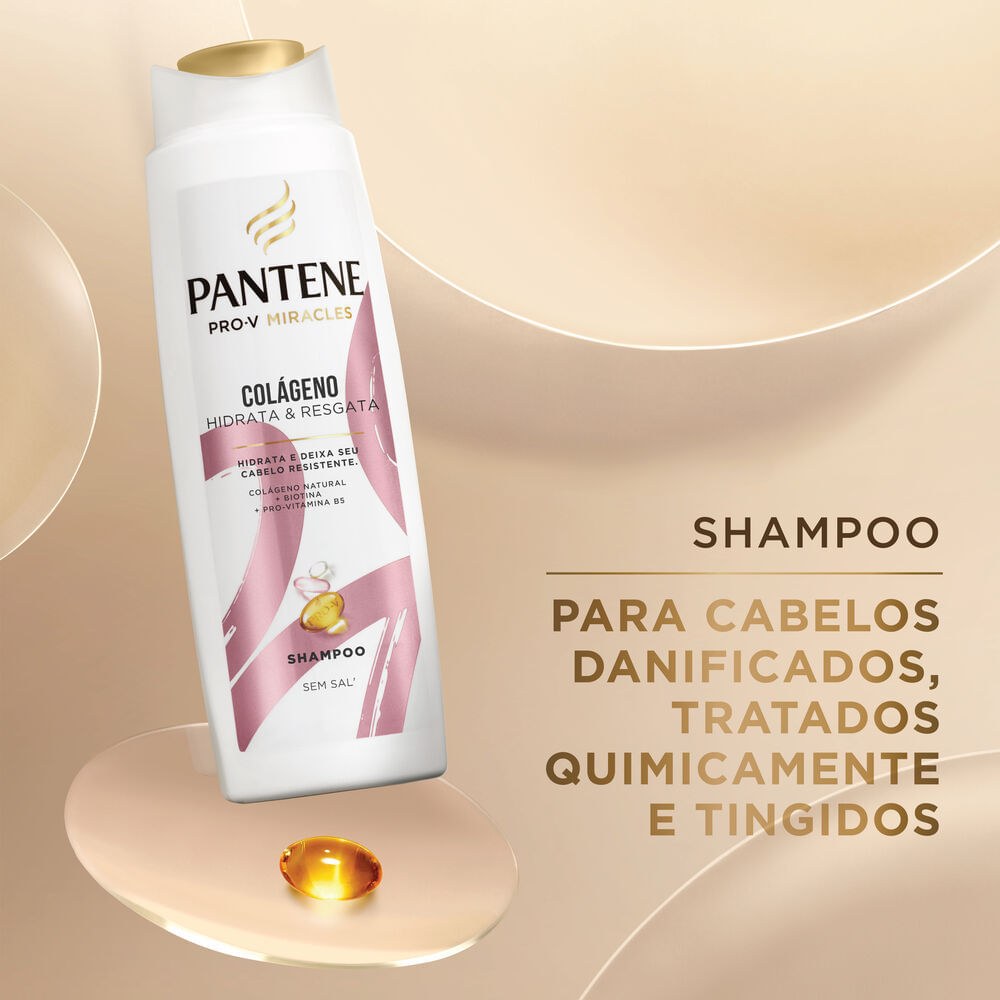 Shampoo Pantene Pro-V Miracles Colágeno Hidrata & Resgata 300ml — imagem 2 | Drogaria Taveira