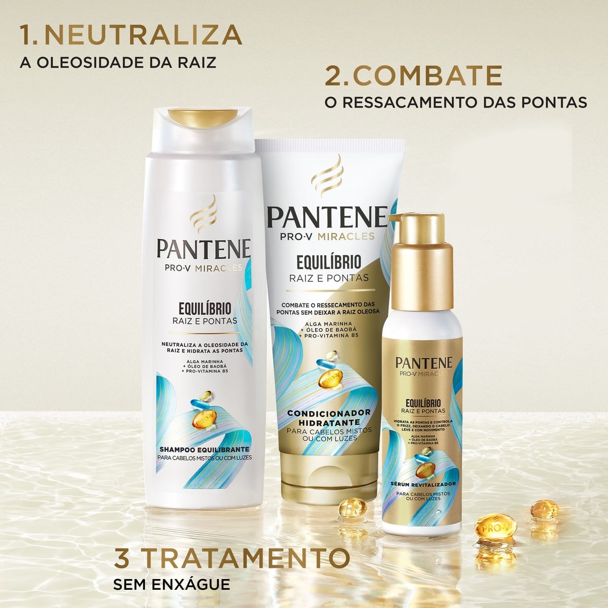 Shampoo Pantene Pro-V Miracles Equilíbrio Raiz & Pontas 175ml — imagem 4 | Drogaria Taveira