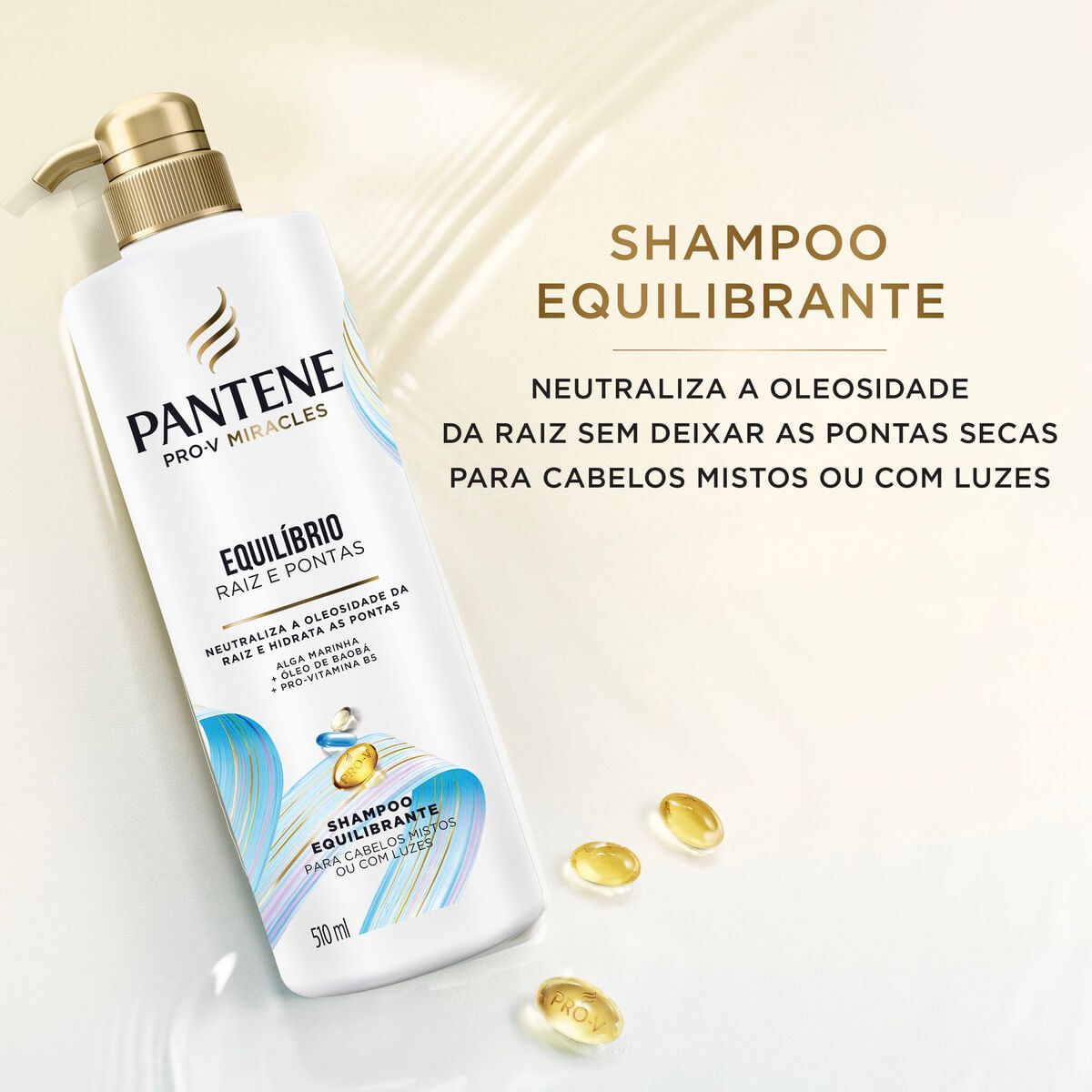 Shampoo Pantene Pro-V Miracles Equilíbrio Raiz & Pontas 510ml — imagem 2 | Drogaria Taveira