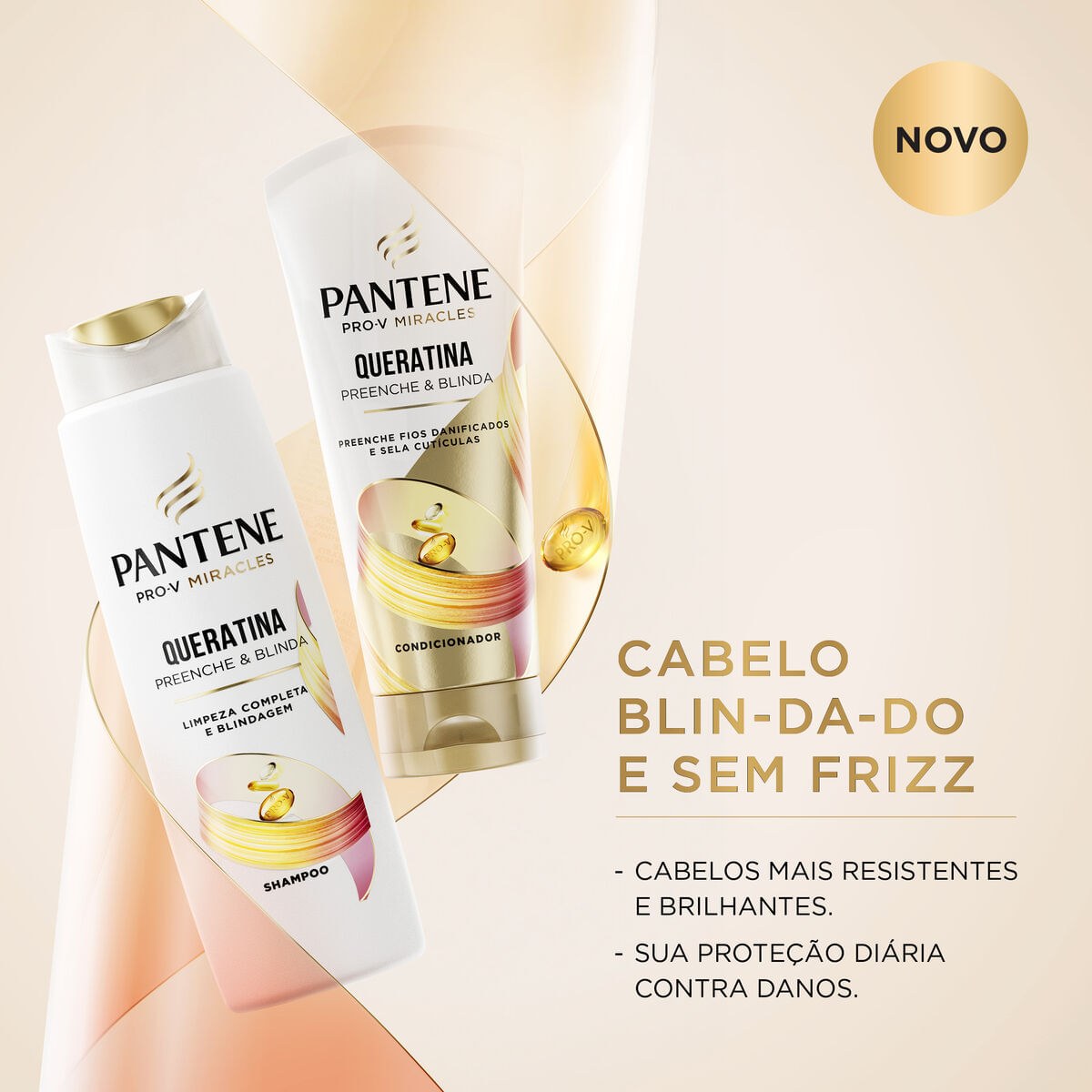 Shampoo Pantene Pro-V Miracles Queratina Preenche & Blinda 175ml — imagem 4 | Drogaria Taveira