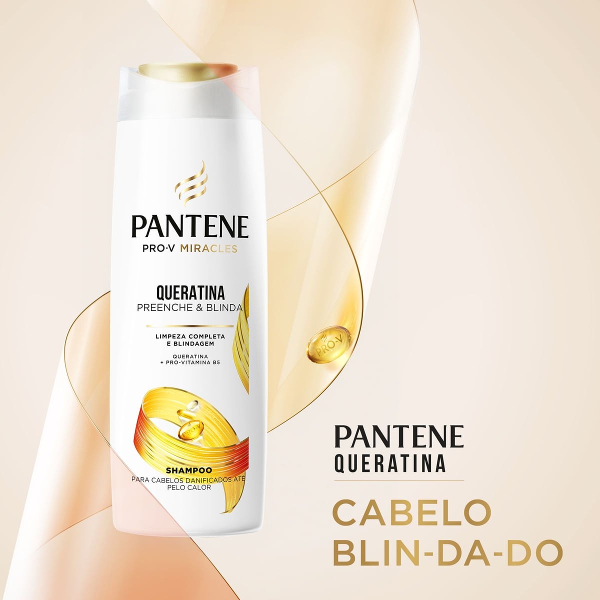 Shampoo Pantene Pro-V Miracles Queratina Preenche & Blinda 300ml — imagem 2 | Drogaria Taveira