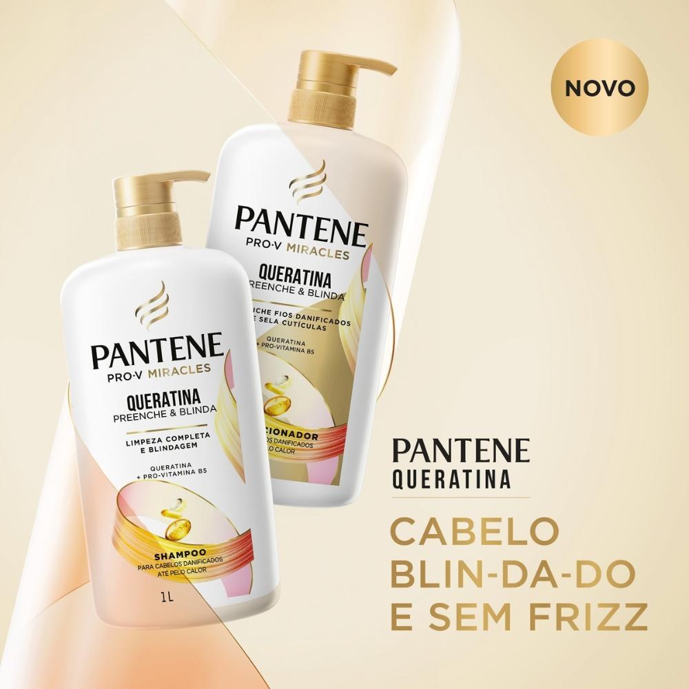 Shampoo Pantene Queratina - 1L — imagem 4 | Drogaria Taveira